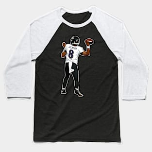 LamarJakcson #8 Pass Ready Baseball T-Shirt